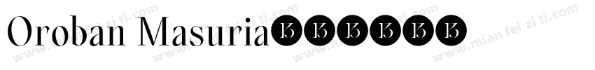 Oroban Masuria字体转换